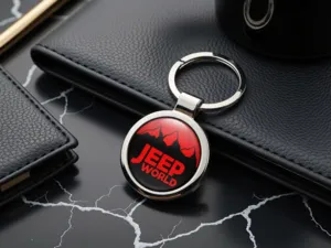 Jeep Portachiavi Lusso Acciaio Inox Premium